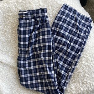 SOLD - Hollister High Rise Plaid Pants